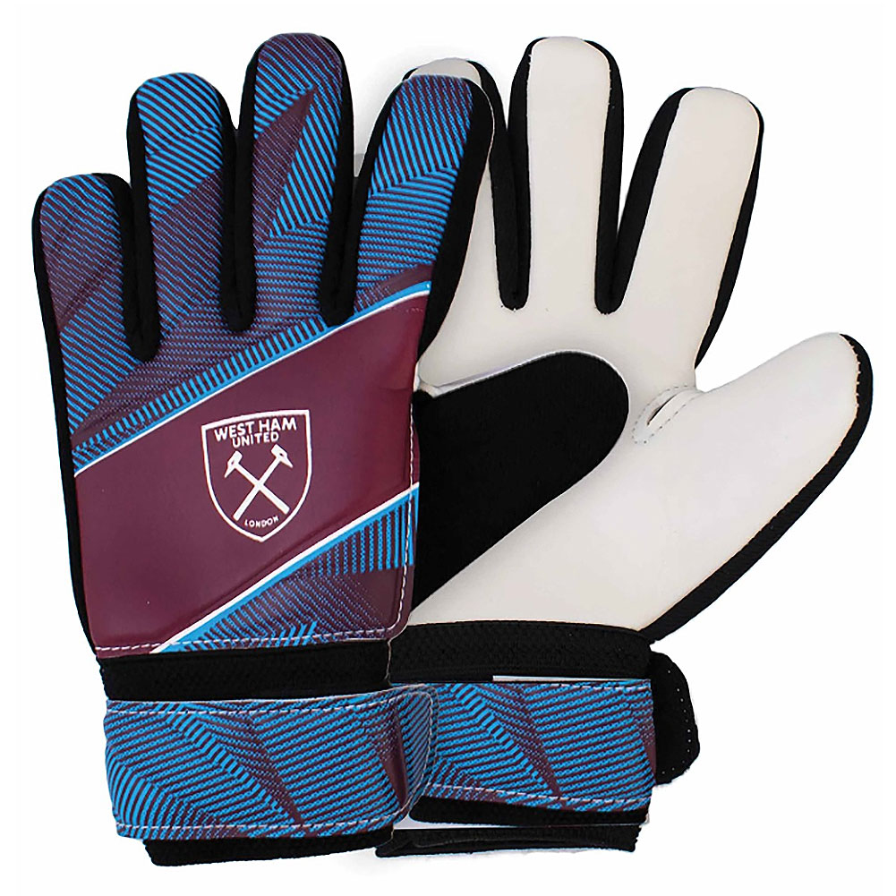 West Ham United brankářské rukavice Fuse Goalkeeper Gloves Kids 67-73mm palm width