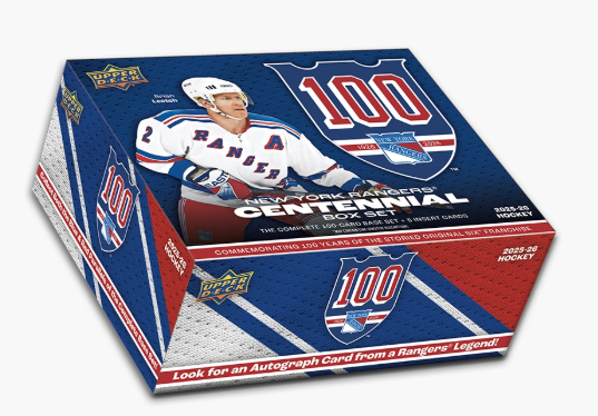 NHL boxy hokejové karty NHL 2025-26 Upper Deck New York Rangers Centennial Box Set