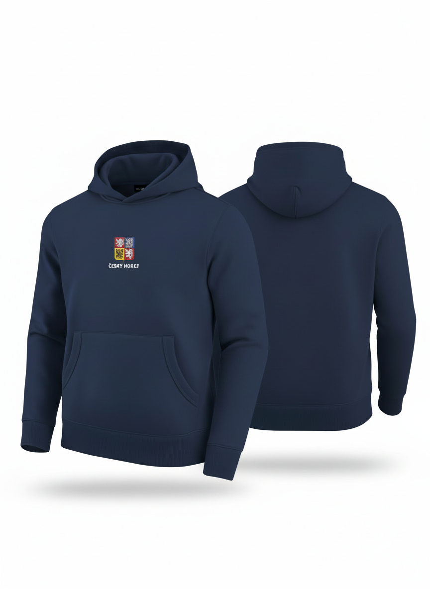 Hokejové reprezentace pánská mikina s kapucí Czech republic CCM Flag CZE 3 Block
