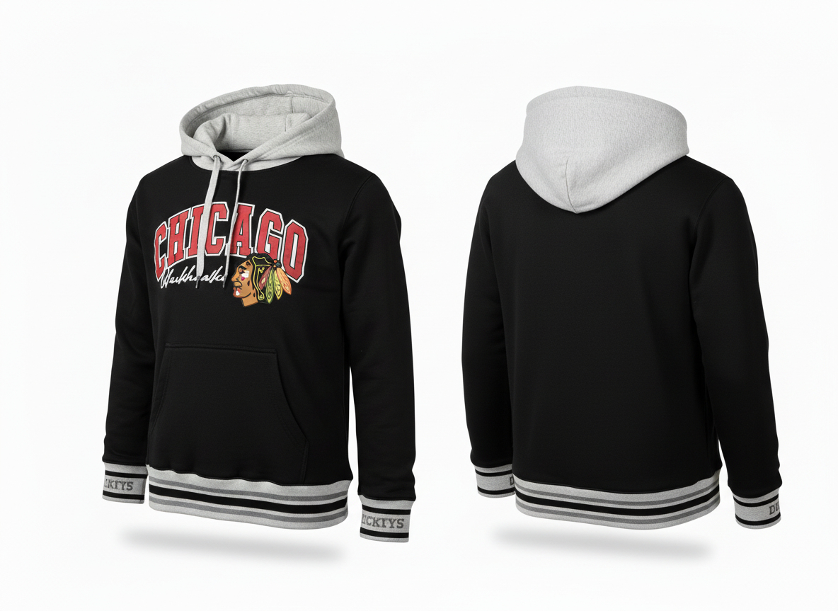 Chicago Blackhawks pánská mikina s kapucí Premium Fleece Hoodie Current Logo