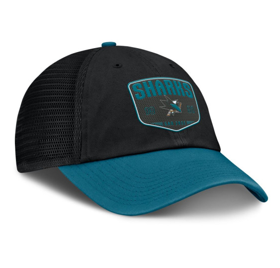 San Jose Sharks čepice baseballová kšiltovka A/CAP Structured Adjustable Meshback
