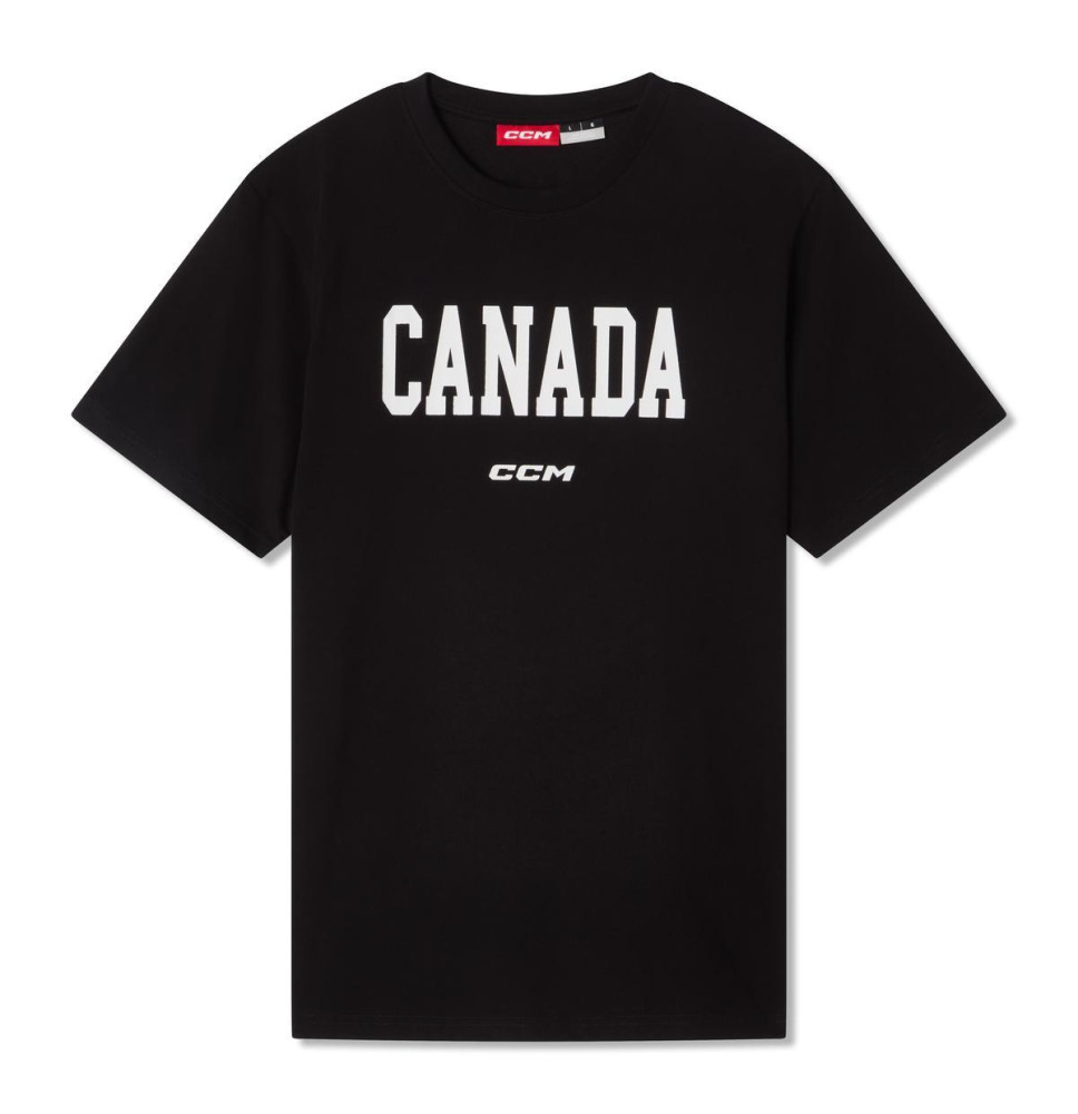 Hokejové reprezentace pánské tričko Canada Flag black