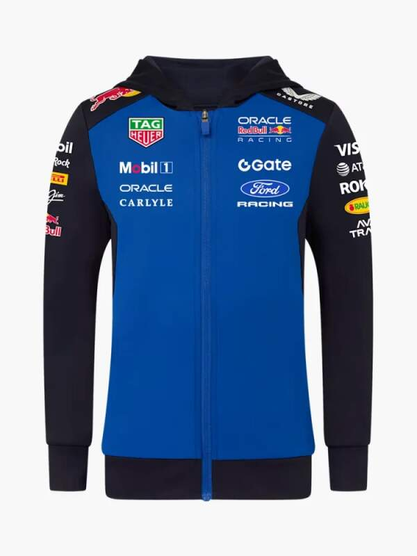Red Bull Racing dětská mikina s kapucí zip official Teamline Replica F1 Team 2026