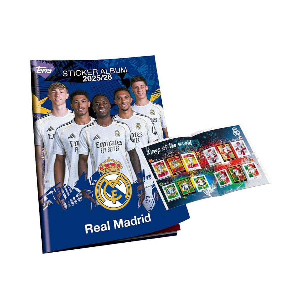 Real Madrid set samolepek complete with album 2025/26