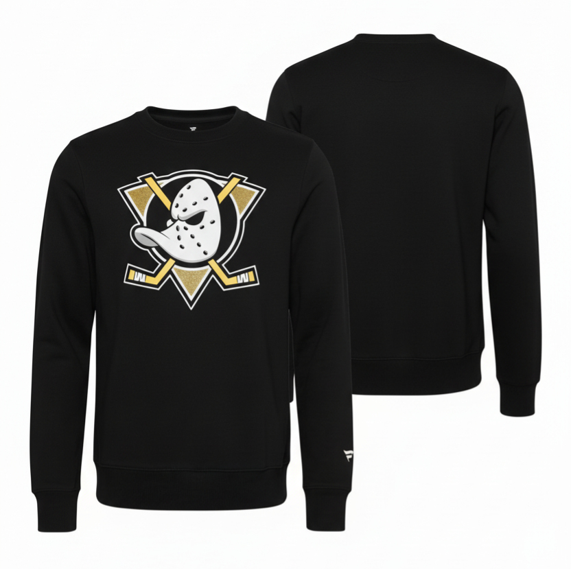Anaheim Ducks pánská mikina Primary Logo Graphic Crew Sweatshirt black