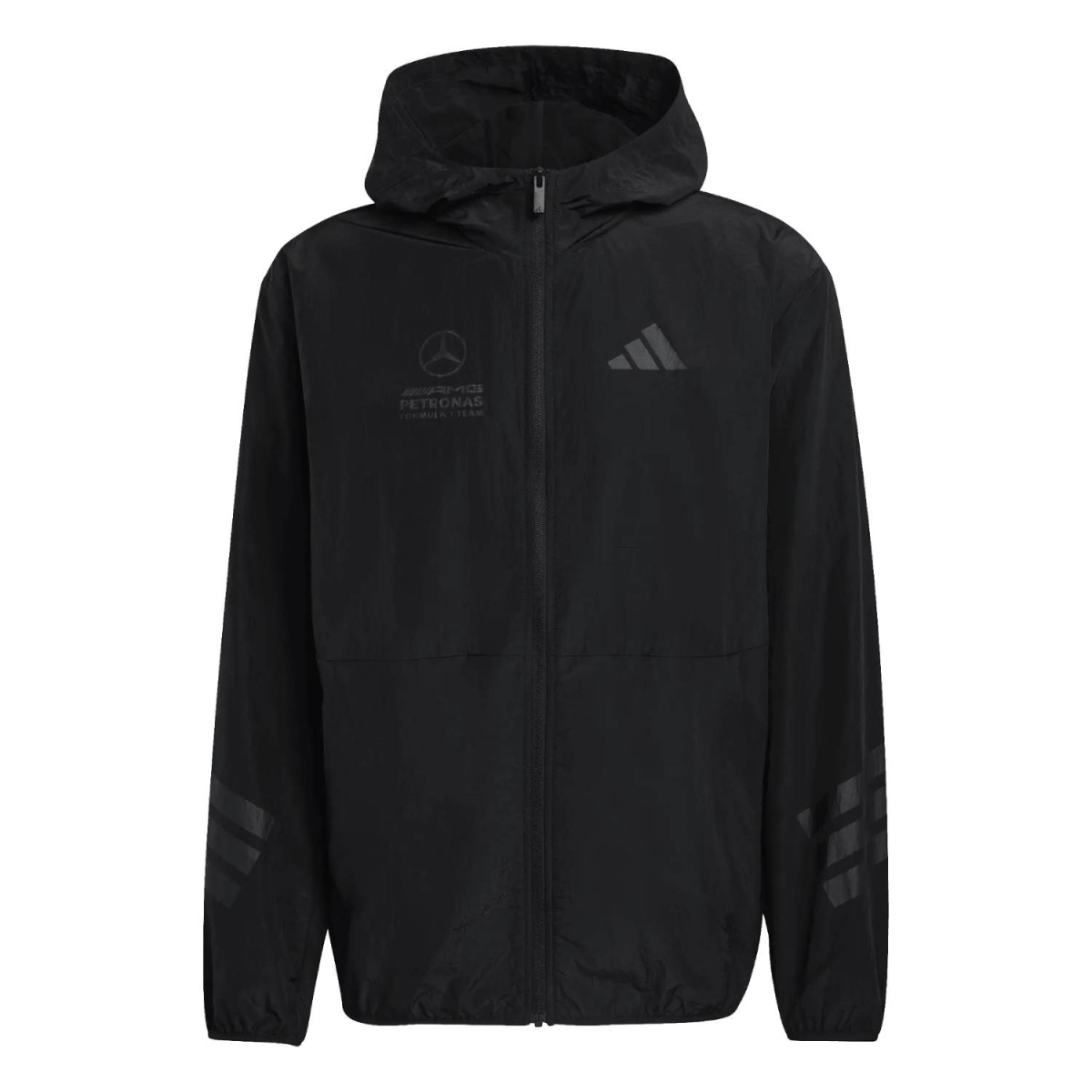 Mercedes AMG Petronas pánská bunda s kapucí Stealth black F1 Team 2026
