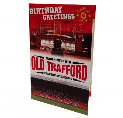 Manchester United narozeninové přání Pop-Up Birthday Card