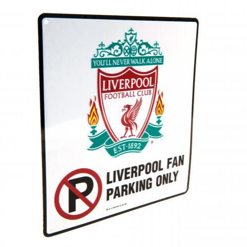 FC Liverpool cedule na zeď No Parking Sign