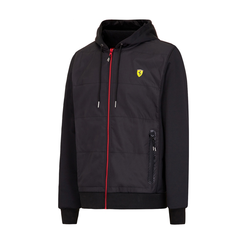 Ferrari pánská mikina s kapucí Full Zip black F1 Team 2016