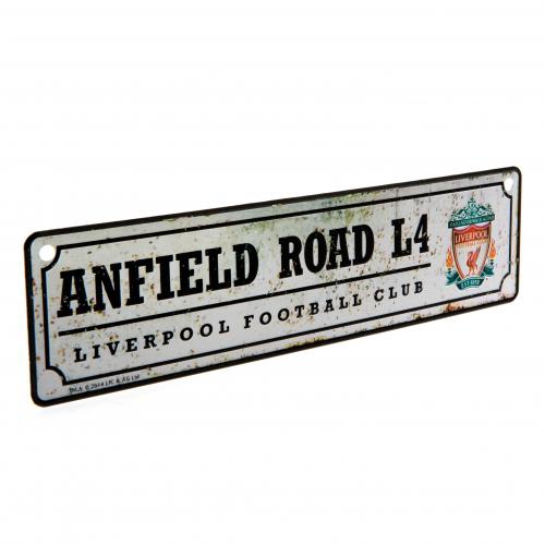 FC Liverpool plechová cedule Retro Window Sign