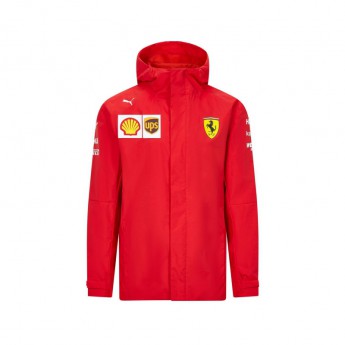 Ferrari pánská bunda s kapucí rain red F1 Team 2020