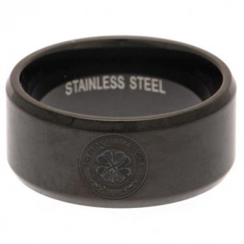 FC Celtic prsten Black IP Plated Ring Small