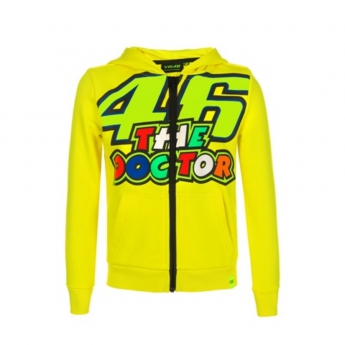 Valentino Rossi dětská mikina s kapucí yellow Classic The Doctor 2019