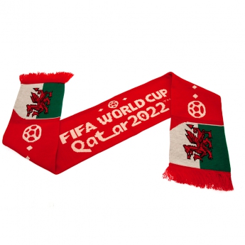 Fotbalové reprezentace zimní šála 2022 Wales Scarf