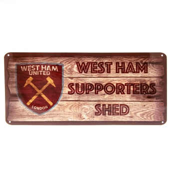 West Ham United cedule na zeď Shed Sign