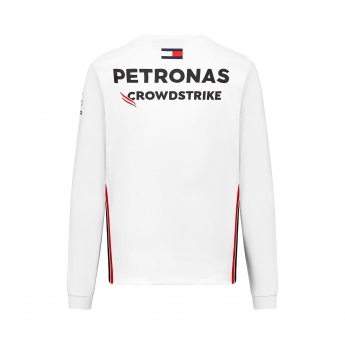 Mercedes AMG Petronas pánské tričko s dlouhým rukávem official white F1 Team 2023