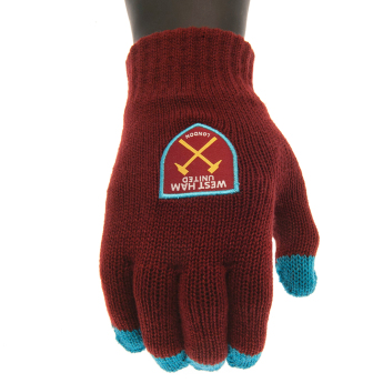 West Ham United dětské rukavice Touchscreen Knitted Gloves Junior