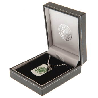 FC Celtic řetízek na krk se psí známkou Enamel Crest Dog Tag & Chain