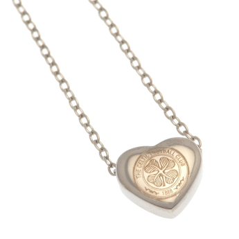 FC Celtic přívěšek na krk Stainless Steel Heart Necklace