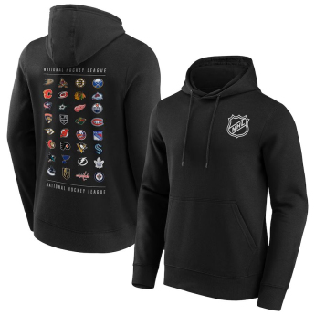 NHL produkty pánská mikina s kapucí NHL All Team Graphic Hoodie Black