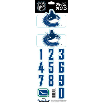 Vancouver Canucks samolepky na helmu Decals