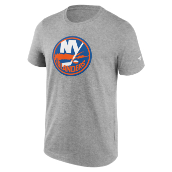 New York Islanders pánské tričko Primary Logo Graphic Sport Gray Heather