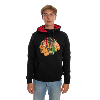 Chicago Blackhawks pánská mikina s kapucí Core 47 BALLPARK Hood Jet Black
