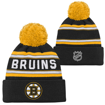 Boston Bruins dětská zimní čepice Jacquard Cuffed Knit With Pom