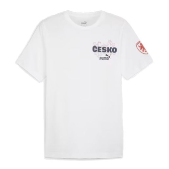 Fotbalové reprezentace pánské tričko Czech republic Ftblicons Tee white
