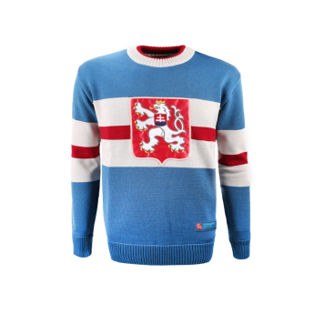 Hokejové reprezentace pánský svetr Czech republic retro MS 1947 big logo