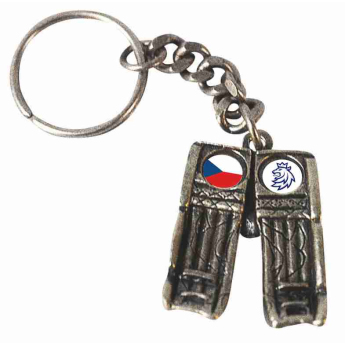Hokejové reprezentace přívěšek na klíče Czech Republic concrete flag lion