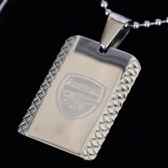 FC Arsenal řetízek na krk se psí známkou Patterned Dog Tag & Chain