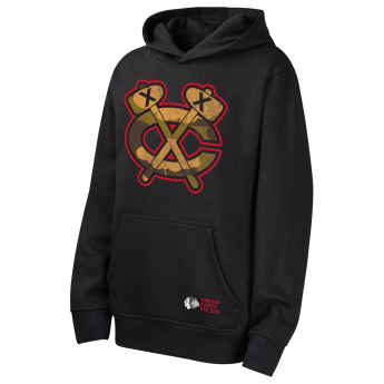 Chicago Blackhawks dětská mikina s kapucí Down To The Wire Po Fleece Hood