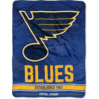 St. Louis Blues deka Plush Micro Throw Logo