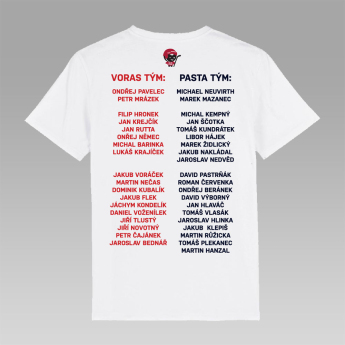 Hokejové reprezentace pánské tričko exhibition Prague 2024 white