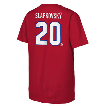 Montreal Canadiens dětské tričko Juraj Slafkovsky Montreal Canadiens Flat Name & Number Ctn Tee