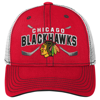 Chicago Blackhawks dětská čepice baseballová kšiltovka Lockup Meshback Adjustable