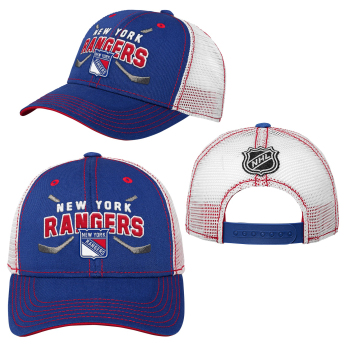 New York Rangers dětská čepice baseballová kšiltovka Lockup Meshback Adjustable