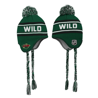 Minnesota Wild dětská zimní čepice Jacquard Tassel Knit With Pom