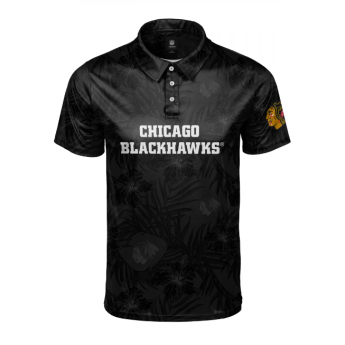 Chicago Blackhawks pánské polo tričko Floral Wordmark