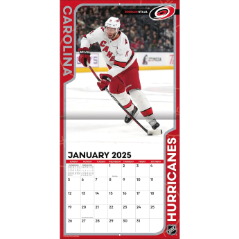 Carolina Hurricanes kalendář 2025 Wall Calendar