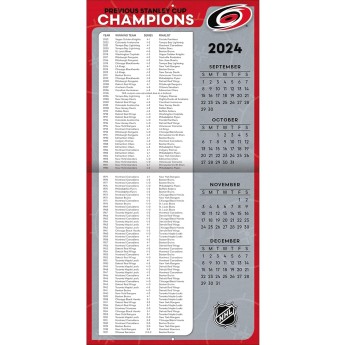 Carolina Hurricanes kalendář 2025 Wall Calendar