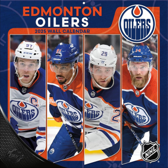 Edmonton Oilers kalendář 2025 Wall Calendar