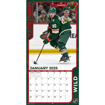 Minnesota Wild kalendář 2025 Wall Calendar