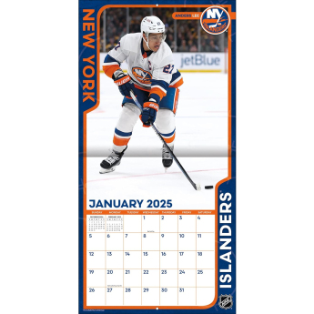 New York Islanders kalendář 2025 Wall Calendar
