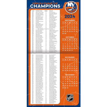 New York Islanders kalendář 2025 Wall Calendar