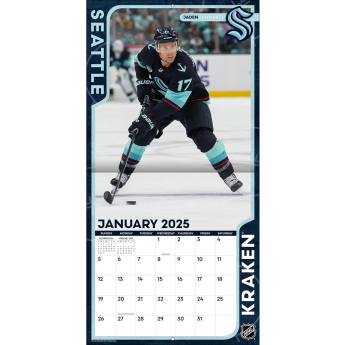 Seattle Kraken kalendář 2025 Wall Calendar