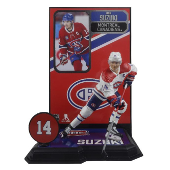 Montreal Canadiens figurka Nick Suzuki #14 Figure SportsPicks 2023/2024 Season Away Jersey