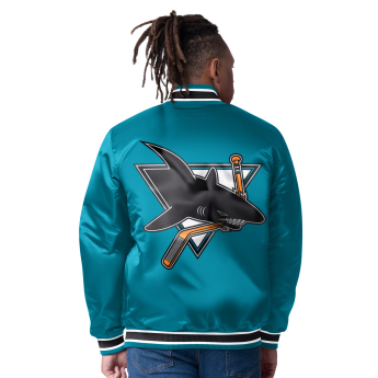 San Jose Sharks pánská bunda The CLOSER Reversible Varsity Satin