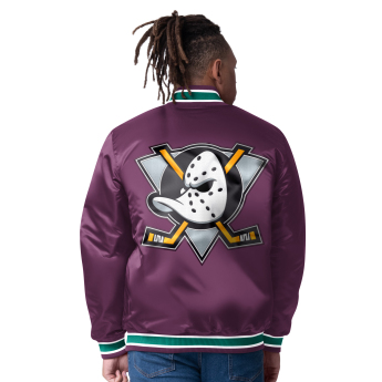 Anaheim Ducks pánská bunda The CLOSER Reversible Varsity Satin